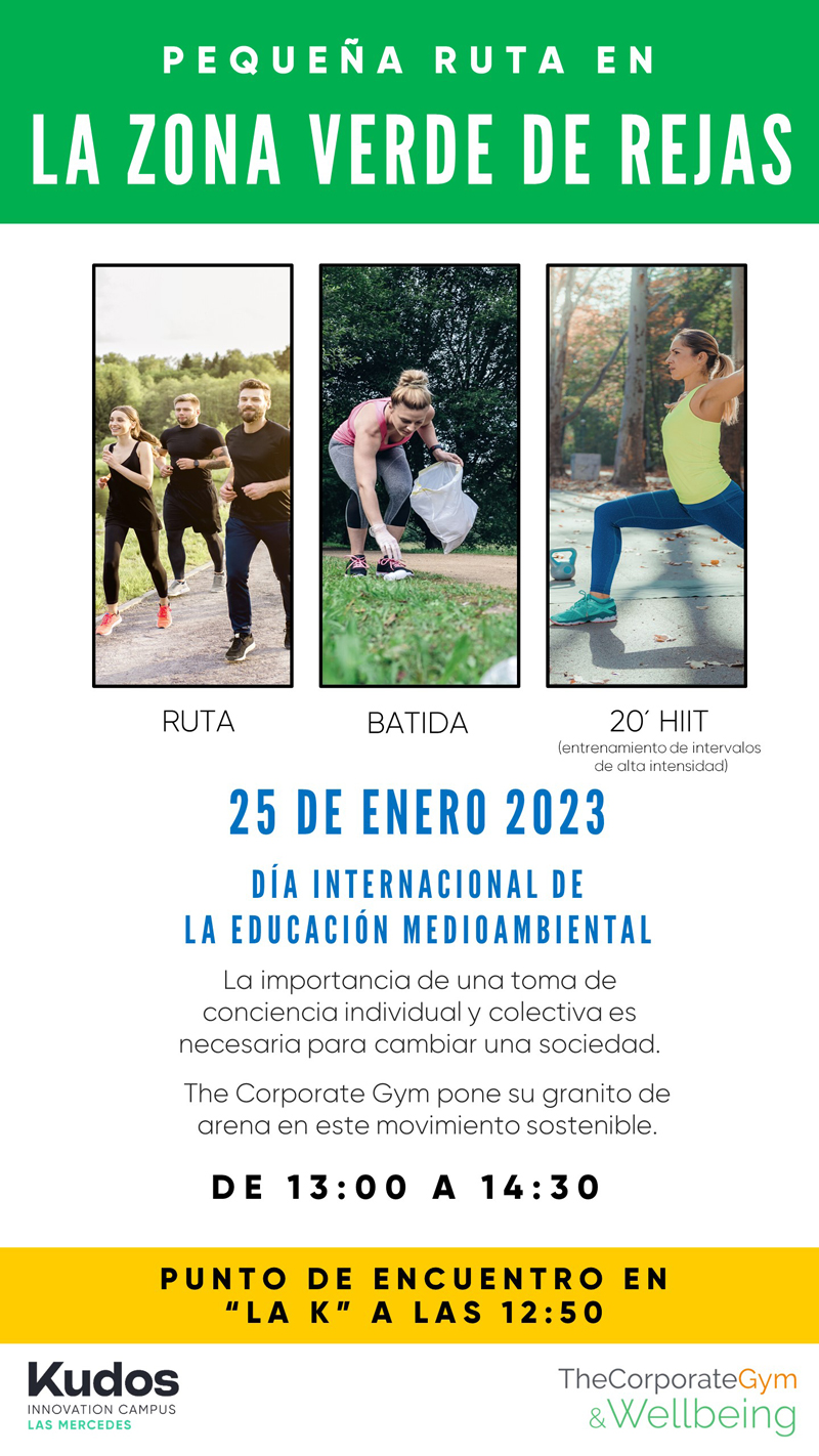 pequeña ruta en la zona verde de rejas