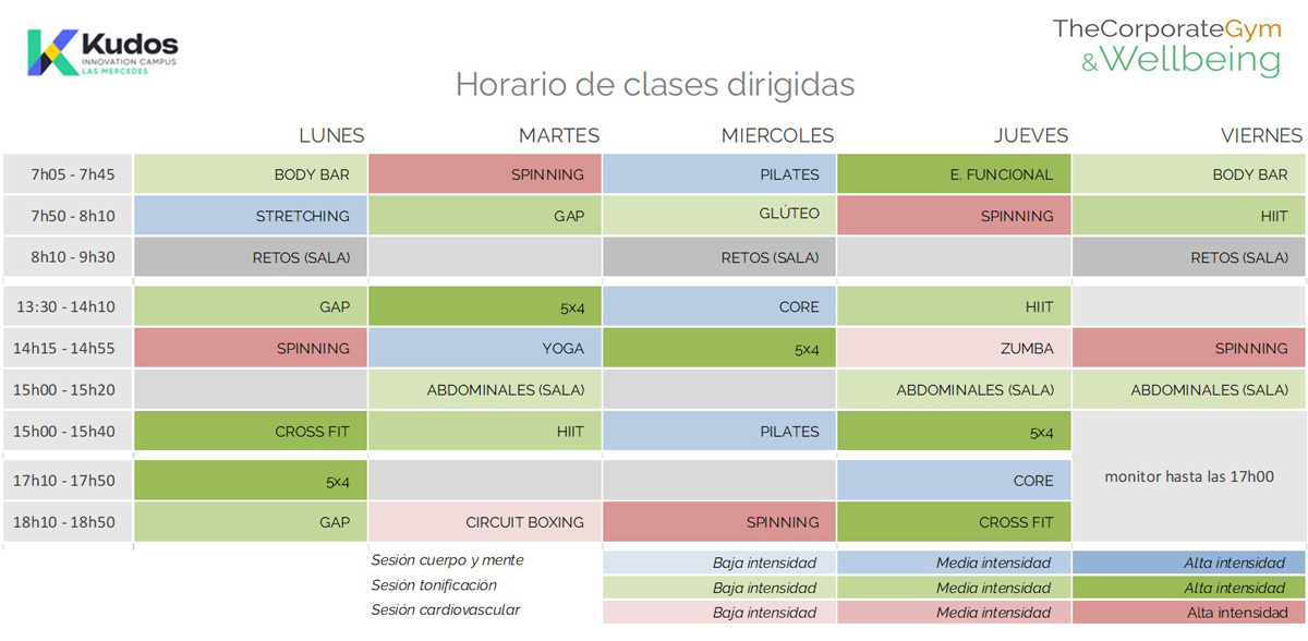 HORARIO KUDOS